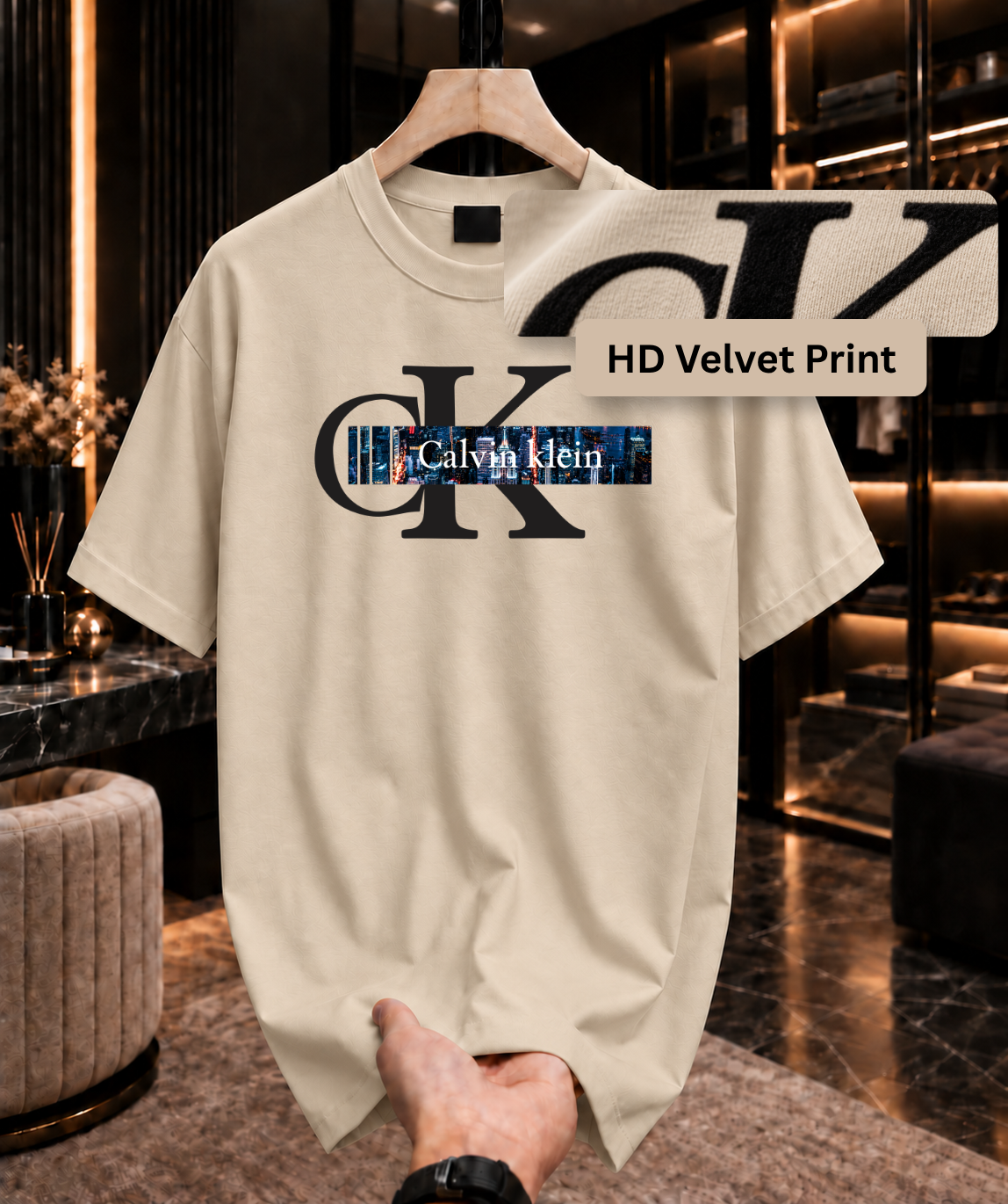 Limited Edition T-Shirt (CKBULD-FLO-Beig)