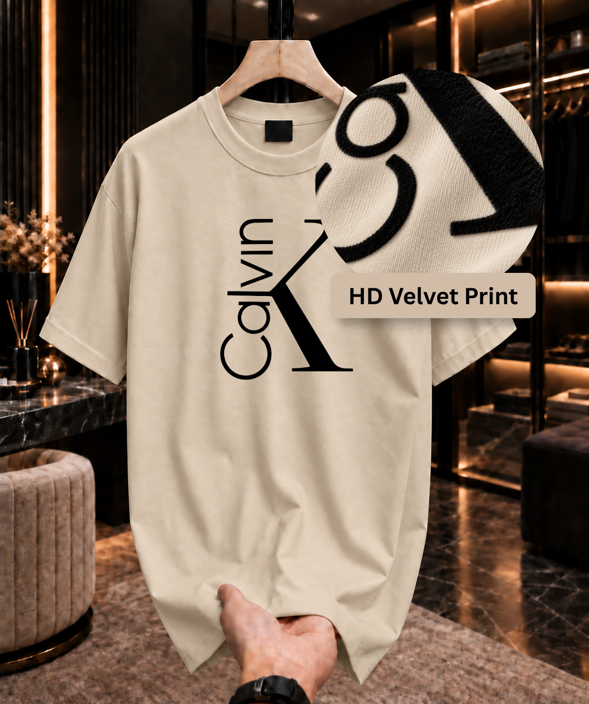 Limited Edition T-Shirt (CalK-FLO-Beig)