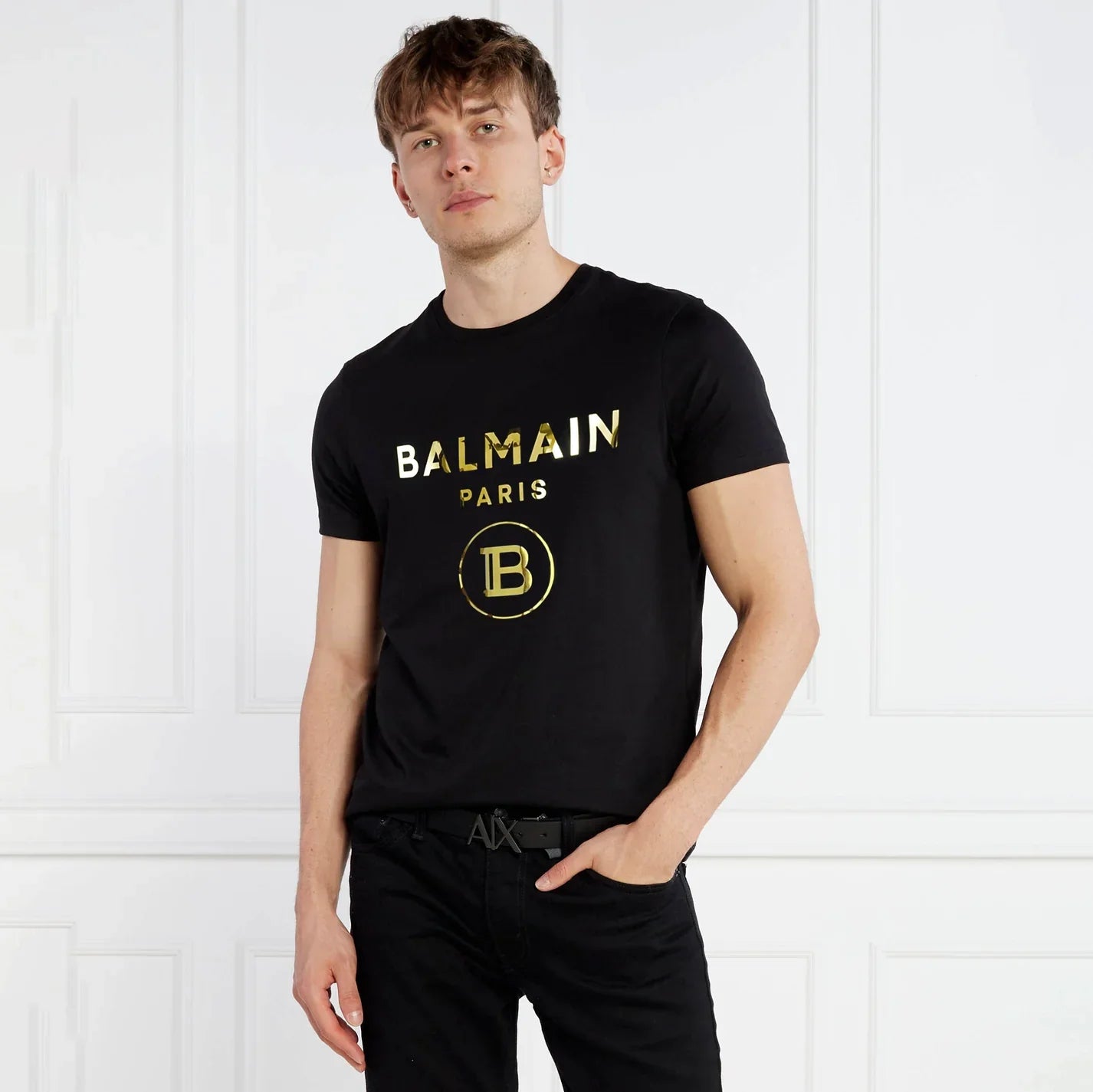 Men’s Imported Reflective Print T-Shirt (BLFG)